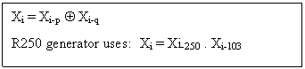 Text Box: Xi = Xi-p  Xi-q
R250 generator uses:	Xi = Xi-250 . Xi-103
